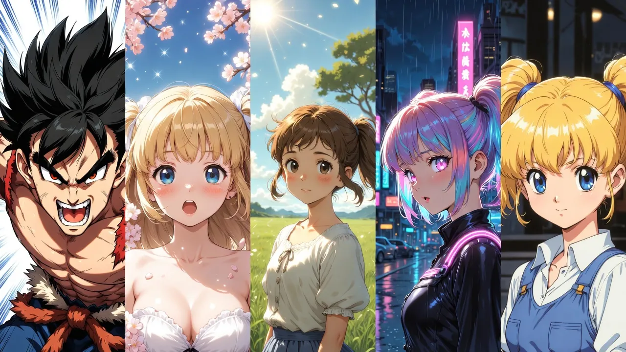 5 Iconic Anime Styles